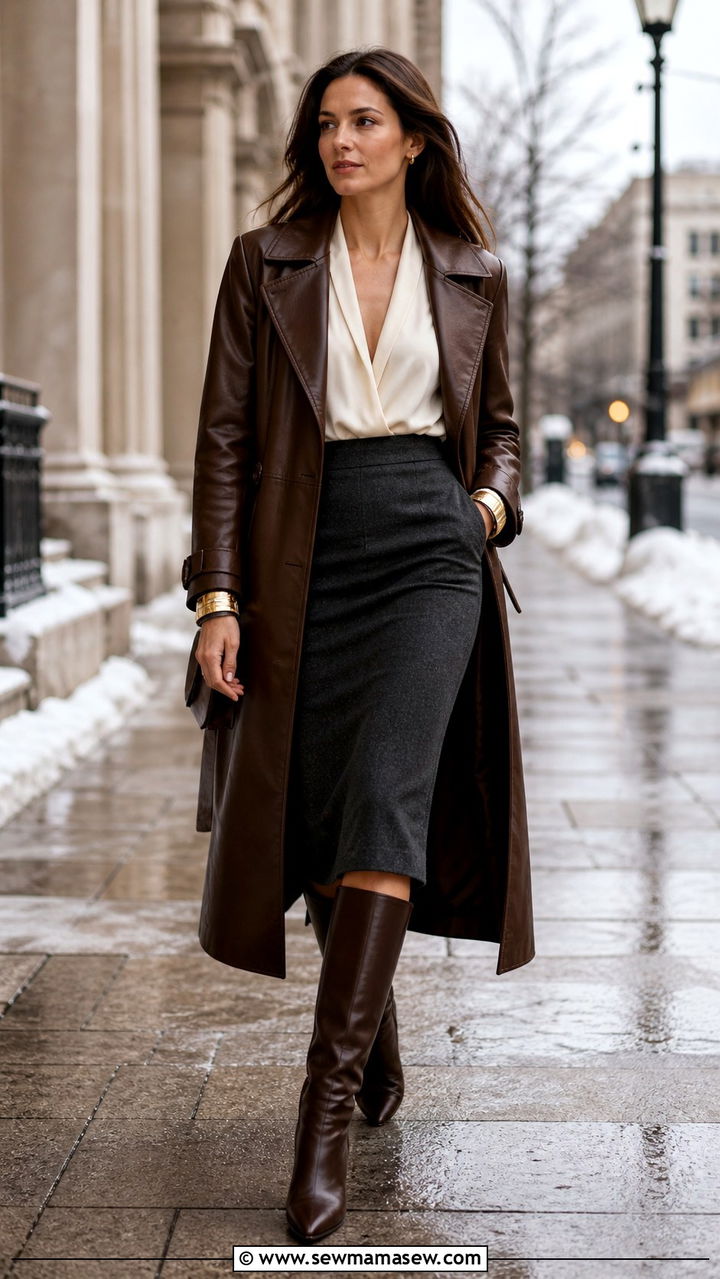Black suit with a white poplin shirt - 40 Chic work outfit ideas