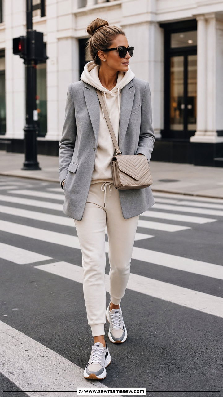 Blazer With A Hoodie And Joggers - 35 How to style a blazer