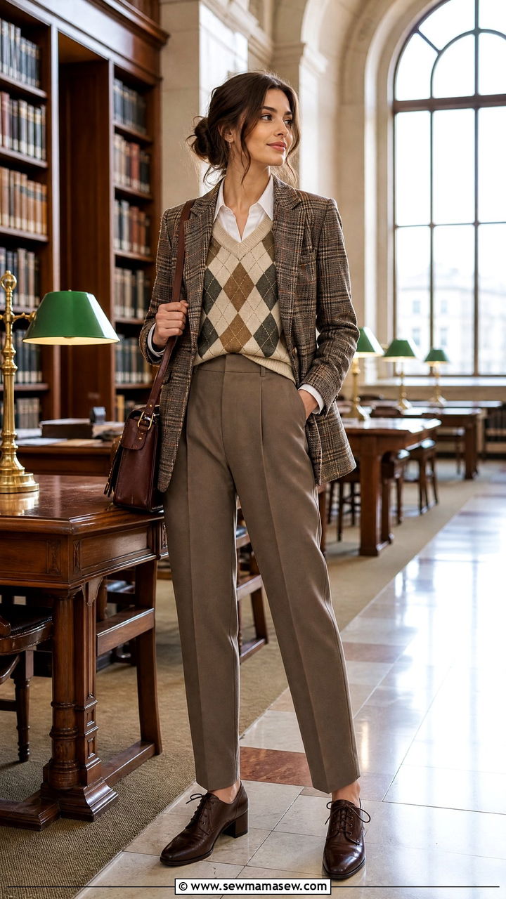Blazer With A Sweater Vest And Trousers - 35 How to style a blazer