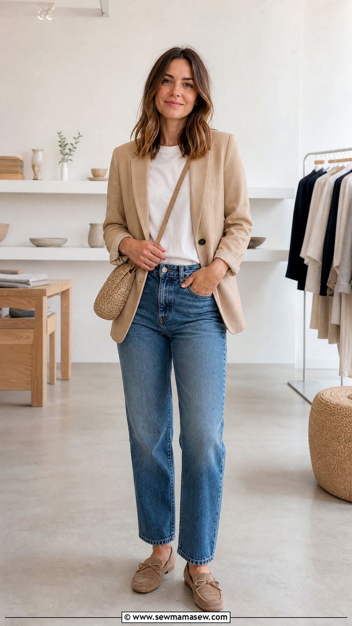 Blazer With Jeans Outfit for Casual Workdays - 25 Interior designer outfit ideas