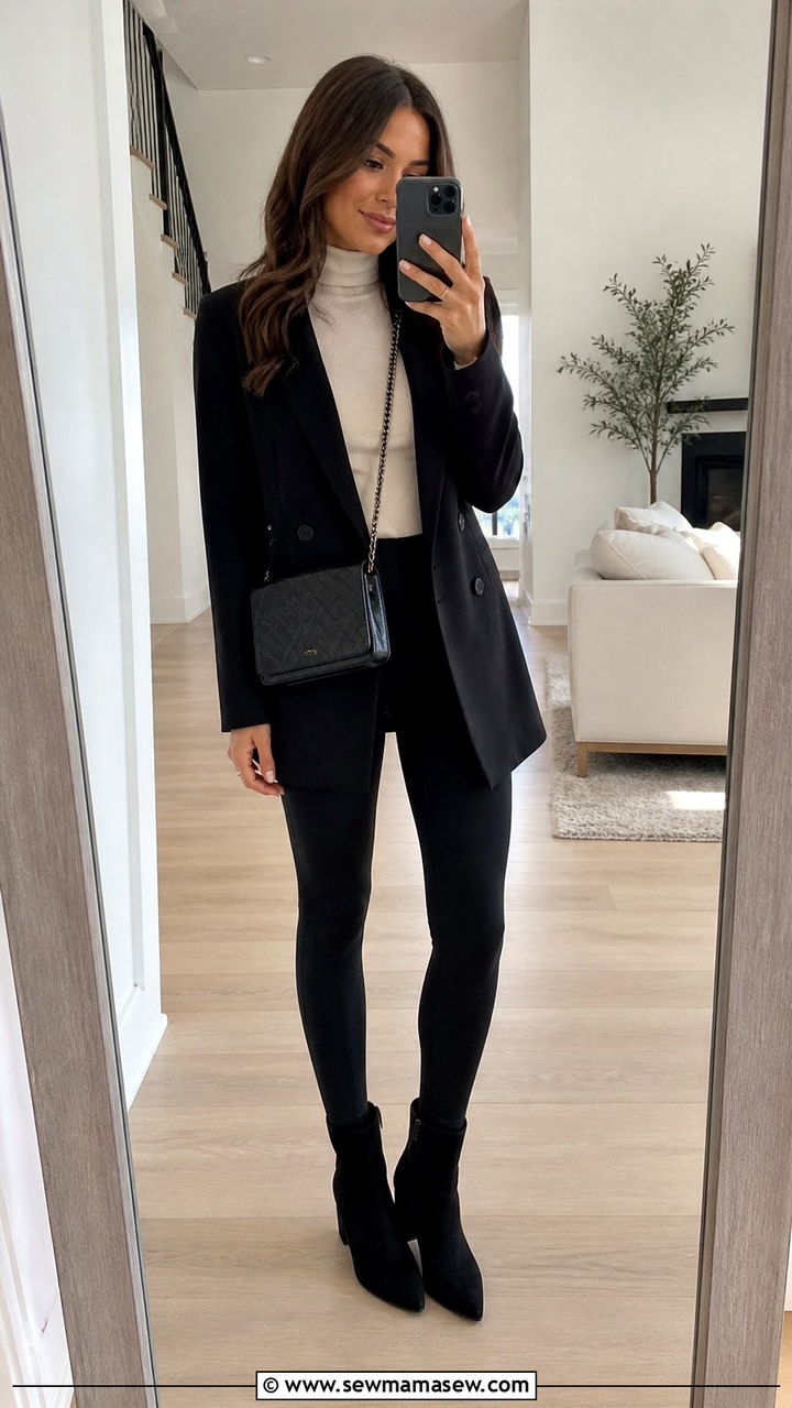 Blazer With Leggings Outfit - 40 blazer outfits ideas