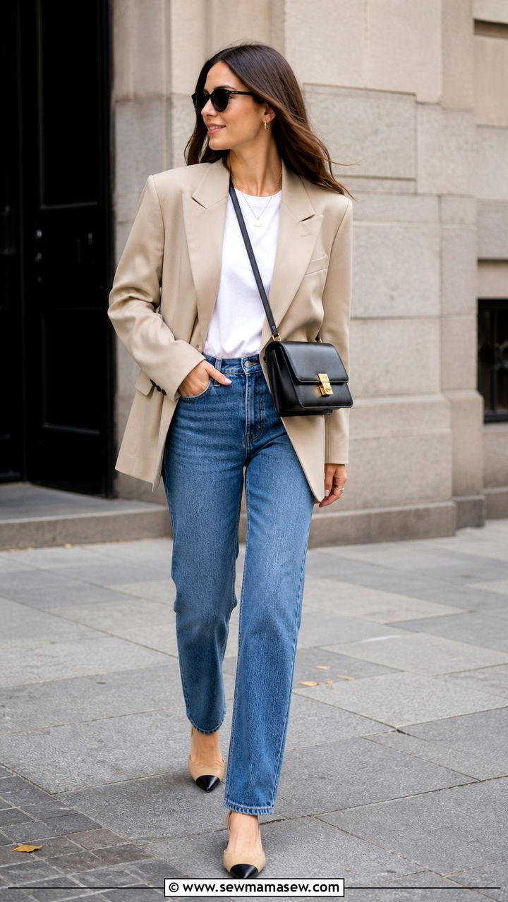 Blazer and Jeans Casual Outfit - 40 casual outfits