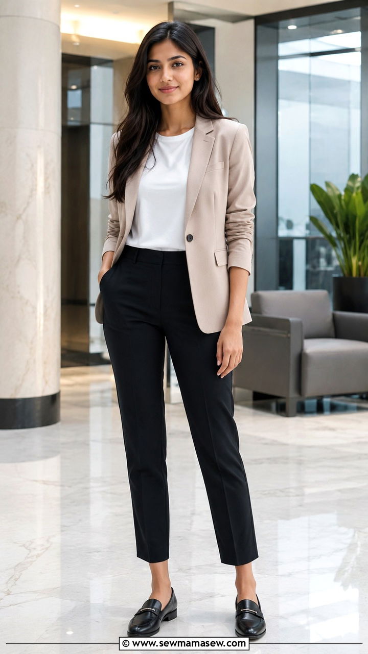 Blazer and Tailored Trousers Internship Outfit - 30 Internship outfit ideas