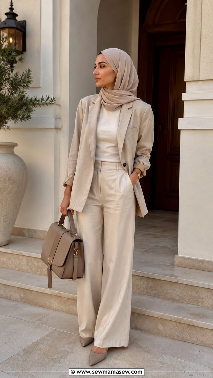 Blazer and Trousers Suhoor Outfit - 20 Suhoor outfit ideas