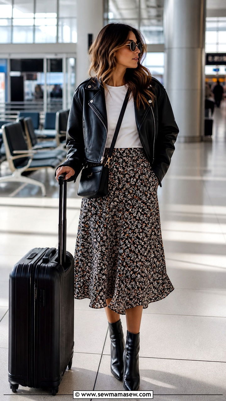 Blazer and straight leg jeans with loafers travel outfit - 40 travel outfits for women
