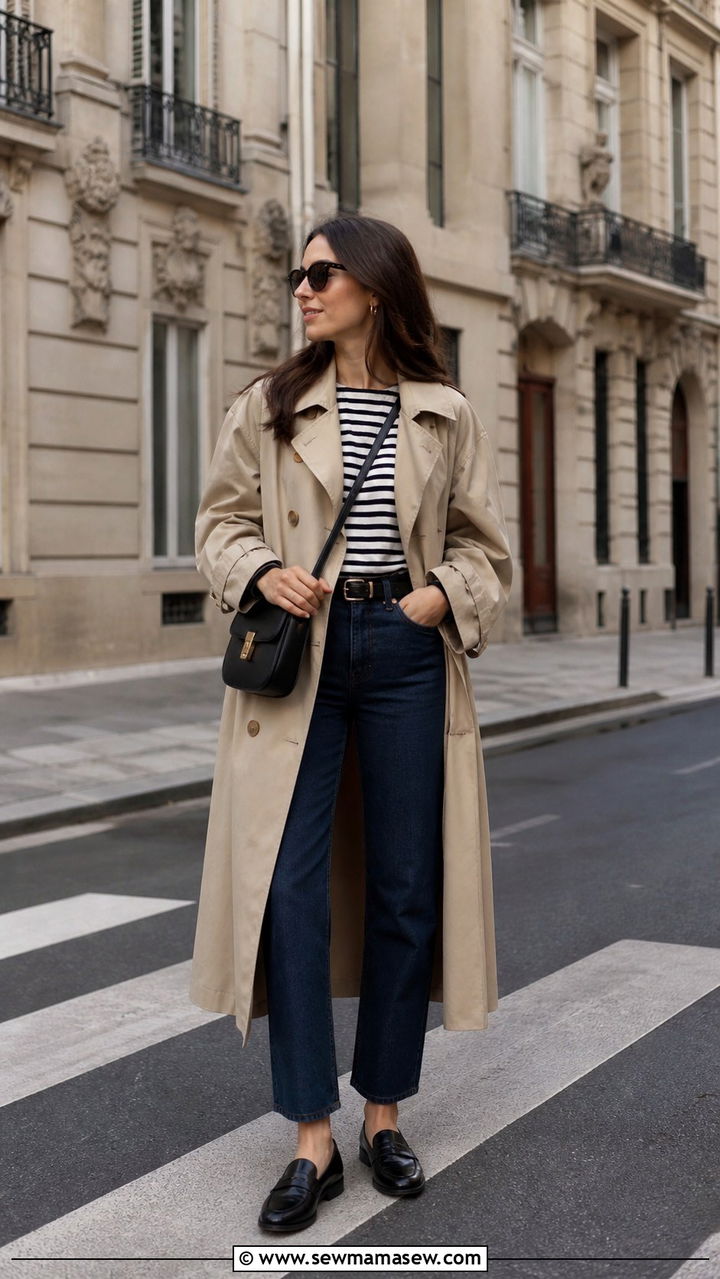 Blazer and wide leg trousers business travel outfit - 40 travel outfits for women