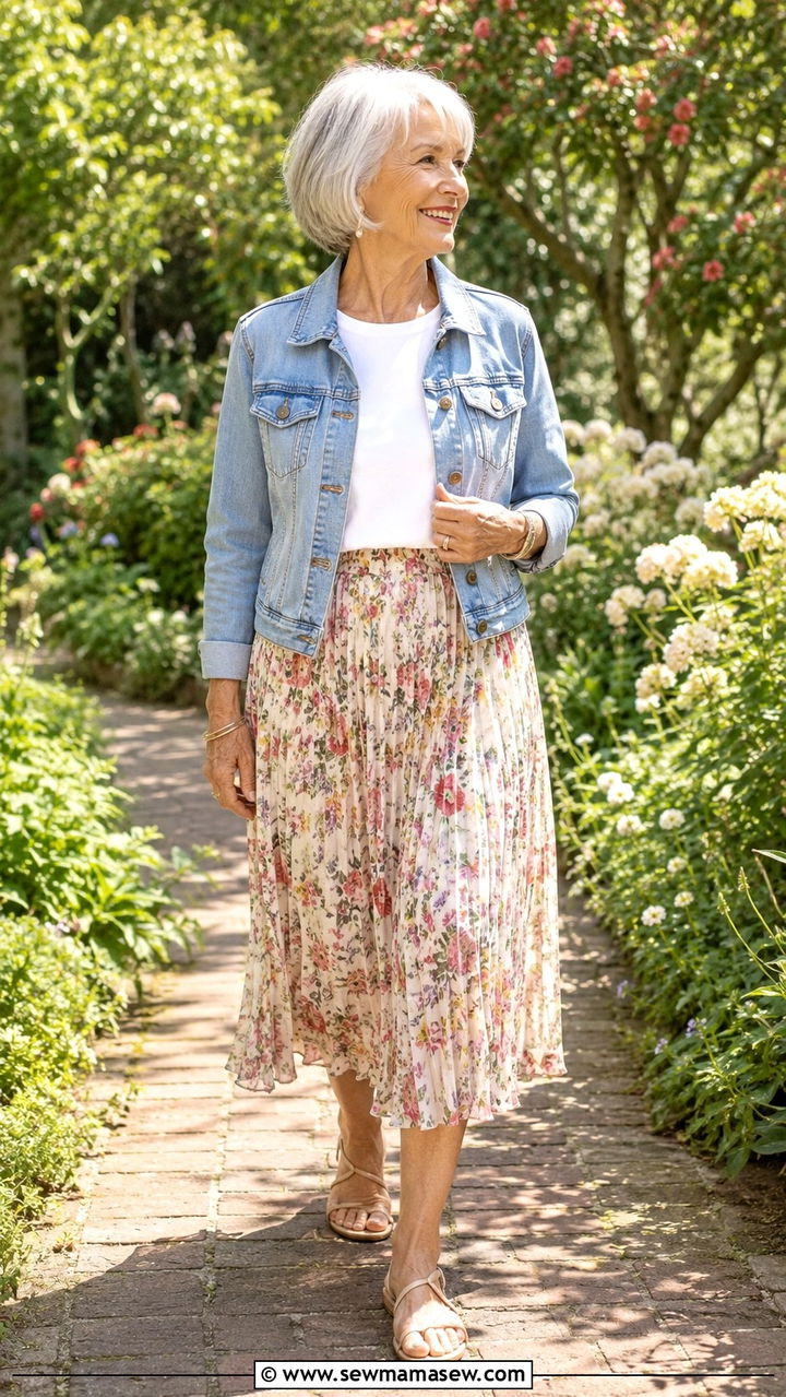 Blazer with Knit Top and Dark Jeans Outfit - 30 Spring outfits for women over 70
