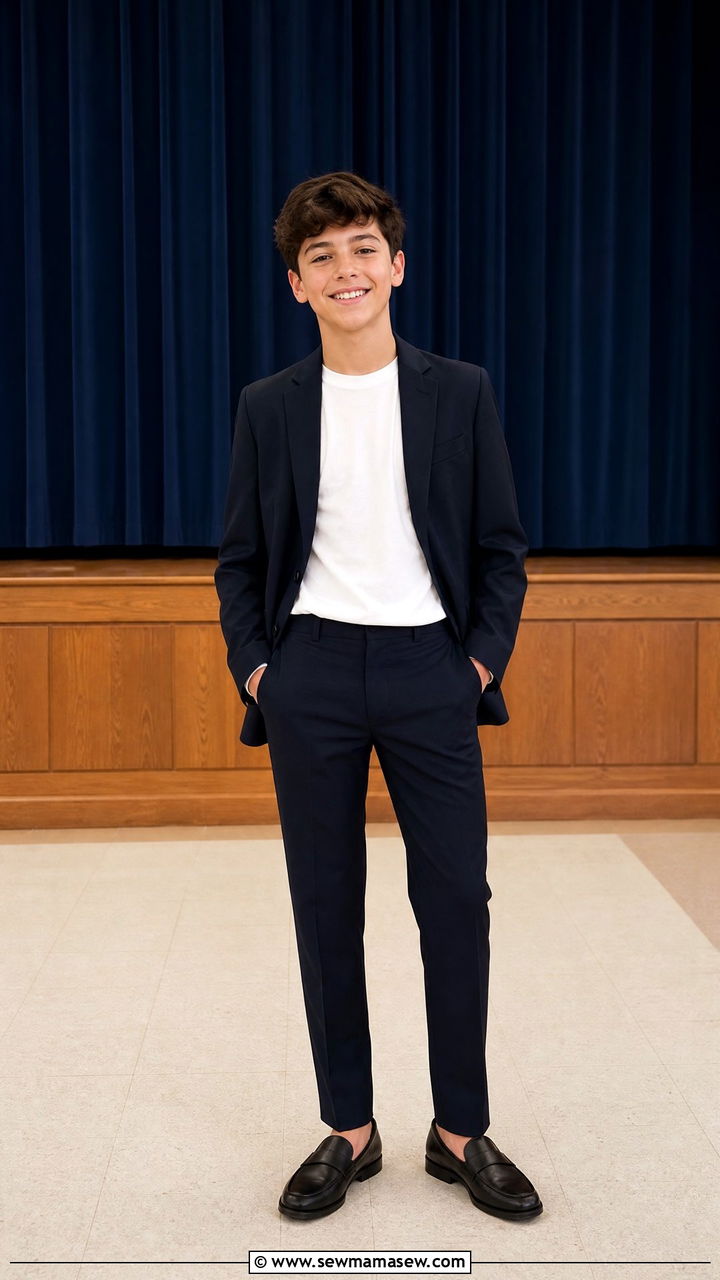 Blazer with coordinating trousers - 30 Middle school picture day outfit ideas