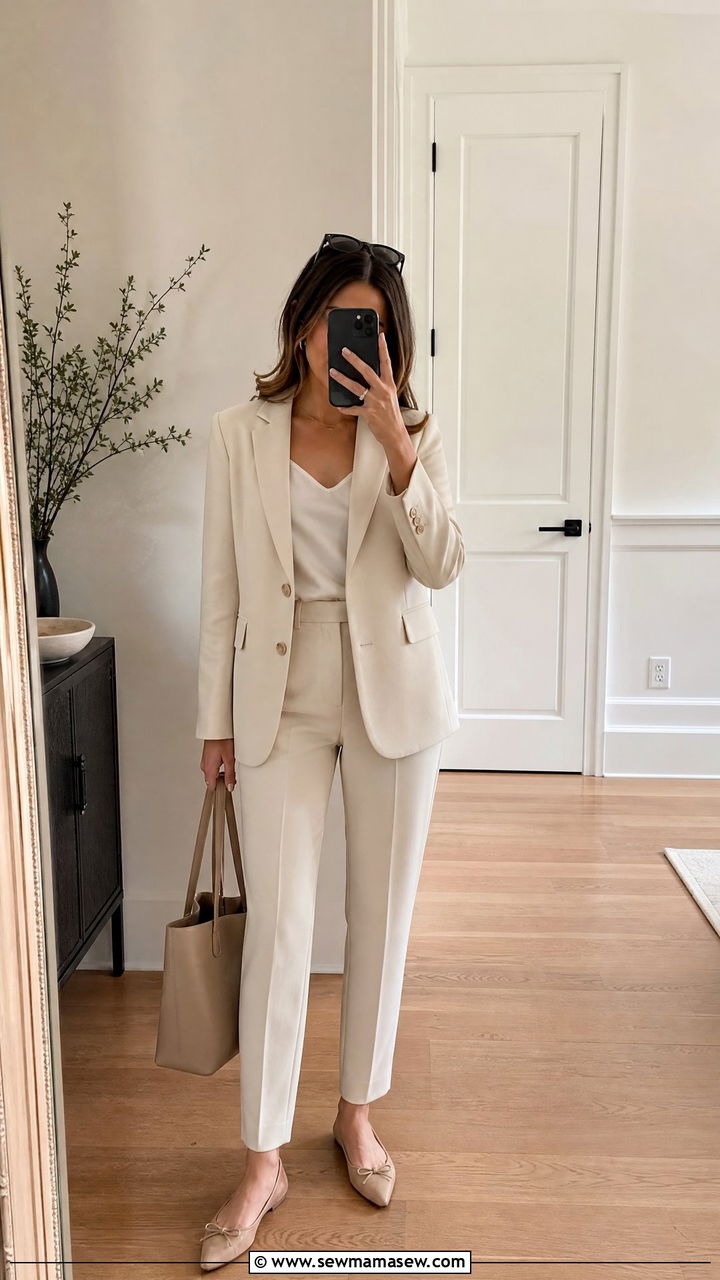 Blazer with tailored trousers - 30 Elevated casual outfit ideas for women over 50