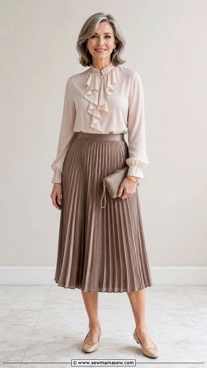 Blouse and skirt concert outfit over 50 - 25 What to wear to a concert over 50