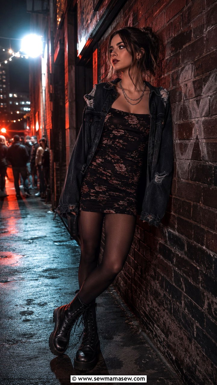 Bodycon Dress With Combat Boots - 30 How to style a bodycon dress