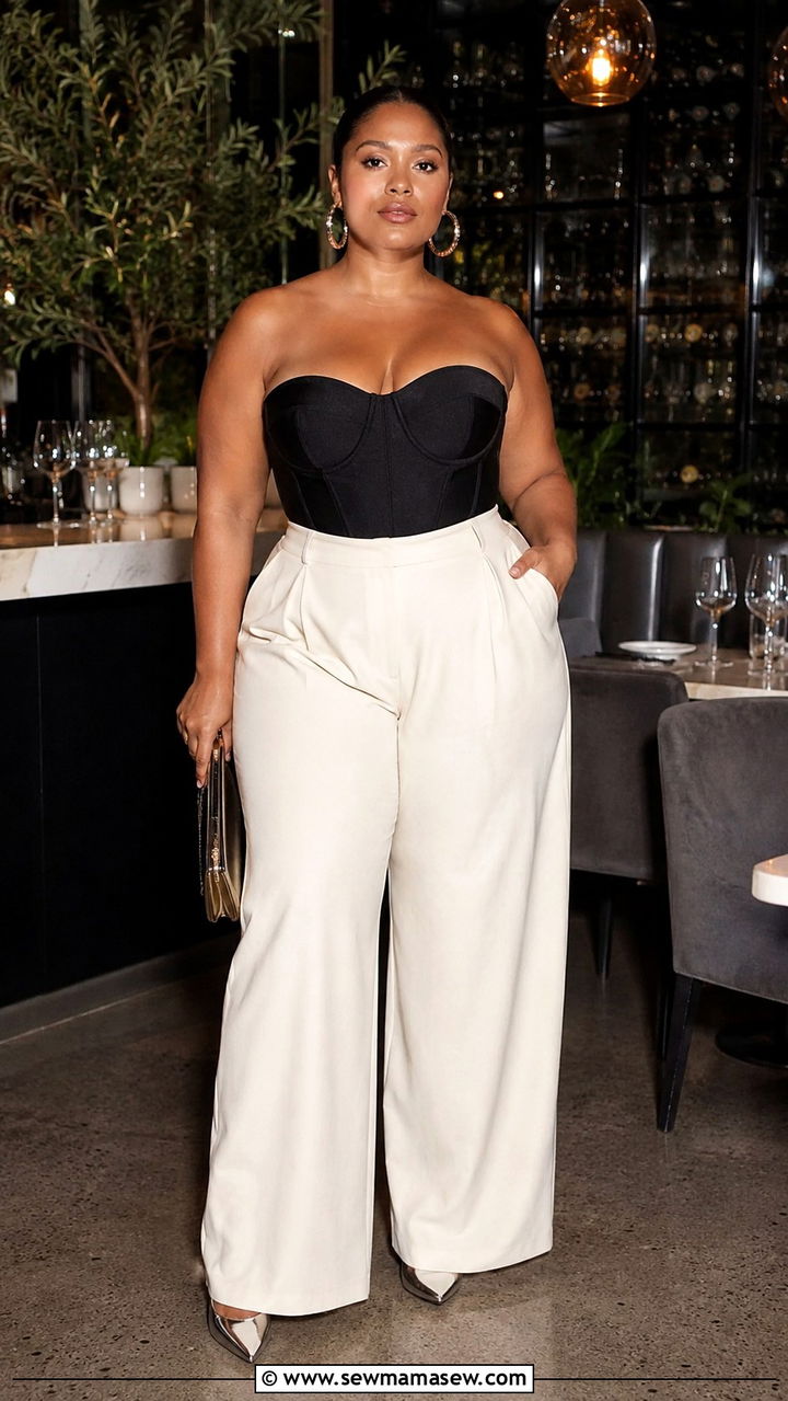 Bodycon Midi Dress With Cutout Details - 25 Birthday dinner outfit ideas plus size