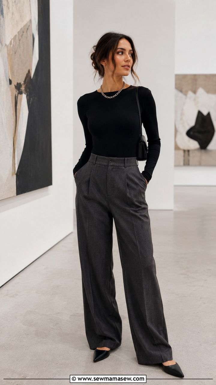 Bodysuit and Trousers Photographer Outfit - 25 Photographer outfit ideas for work