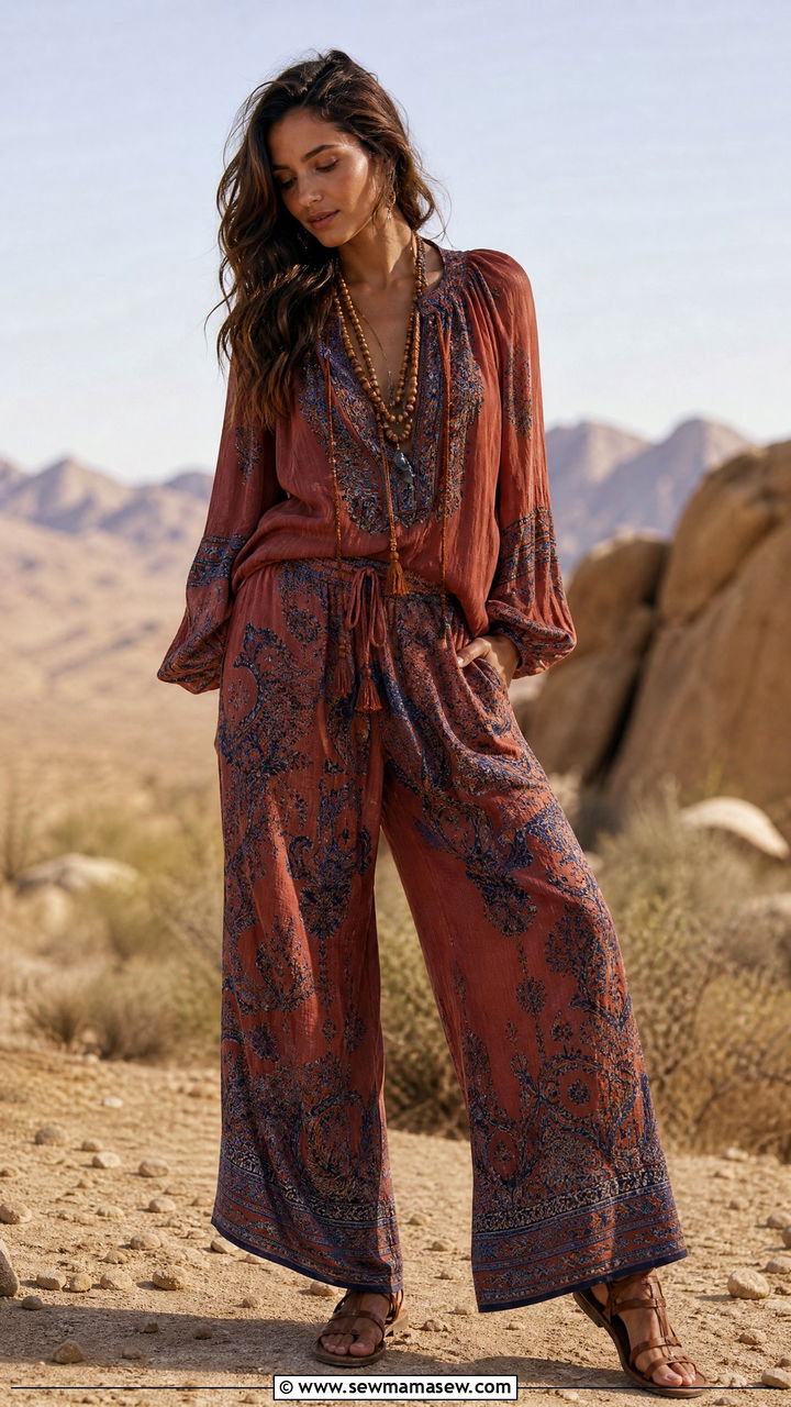 Bohemian Matching Set Outfit - 30 matching set outfits aesthetic