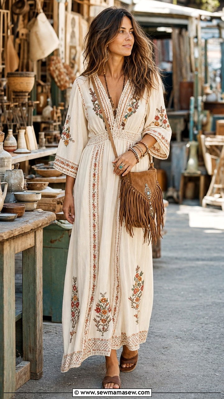 Bohemian Maxi Dress Style - 35 casual maxi dress outfits