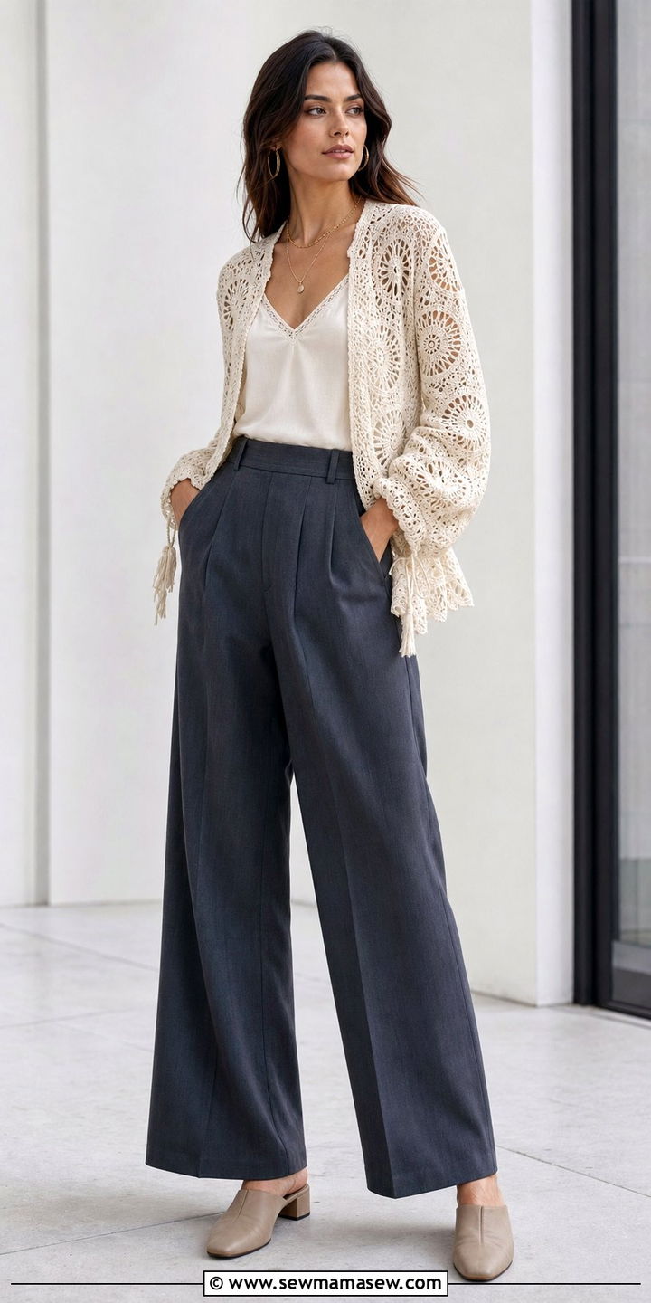Boho Chic Crochet Cardigan Outfit - 35 boho chic outfits for women