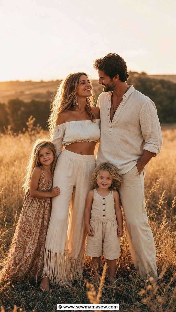 Boho Family Photo Outfits - 25 family photo outfits Pinterest