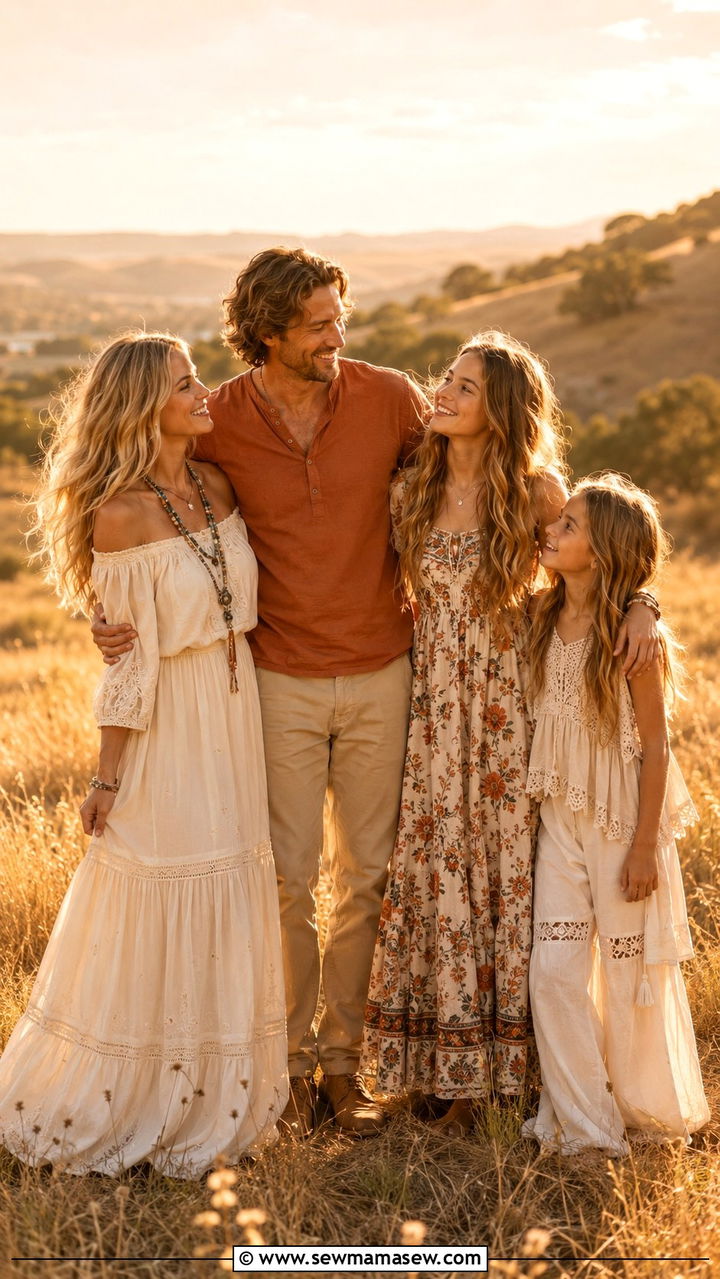 Boho Heritage Family Photo Outfits - 20 Pinterest family photo outfits