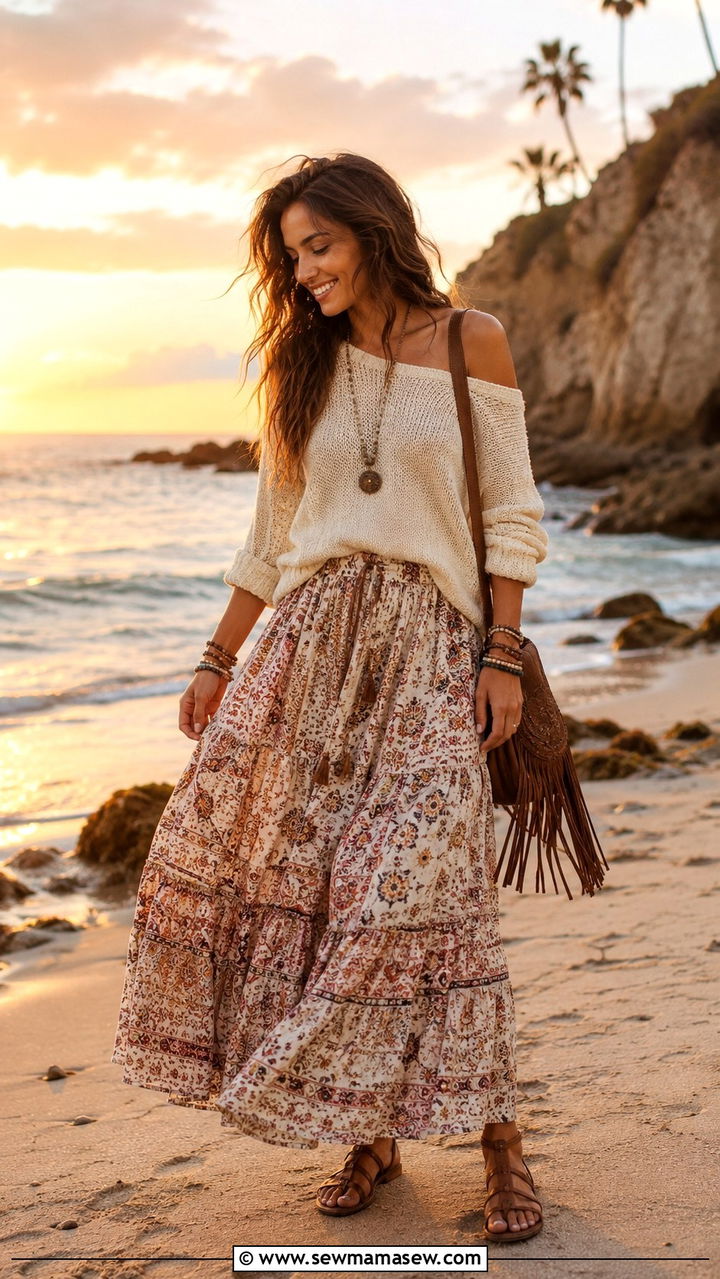 Boho Maxi Skirt Outfit - 20 2026 outfits inspo