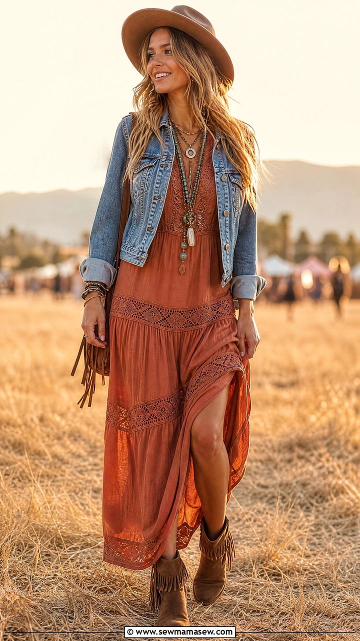 Boho Outfit Festival - 25 fashion inspo outfits aesthetic