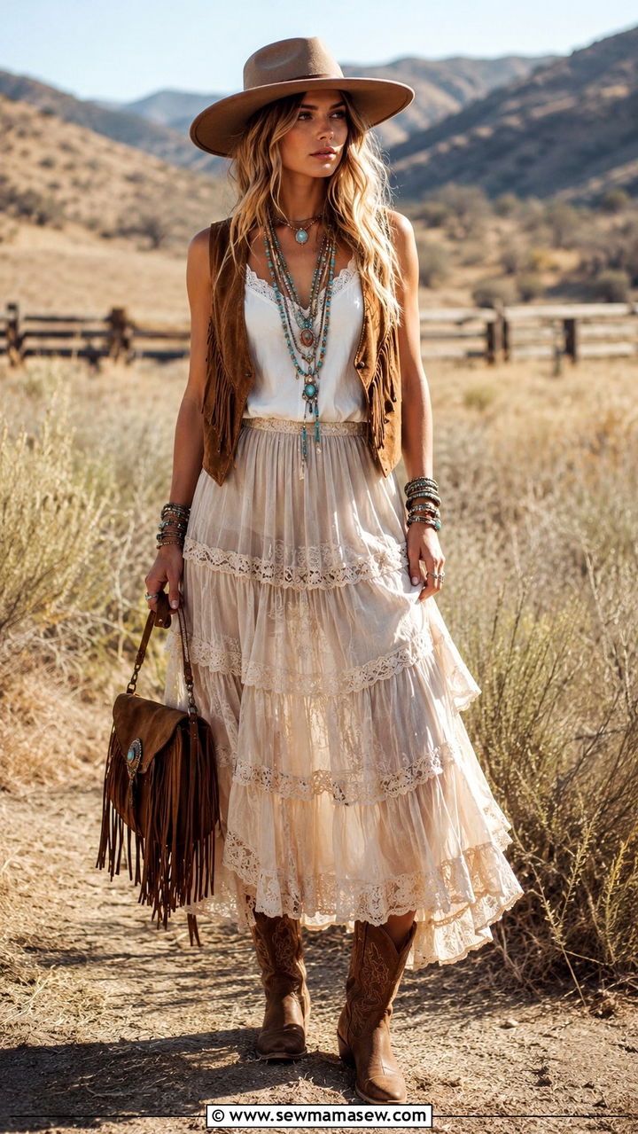 Boho waistcoat vest outfit - 30 how to style waistcoat vest