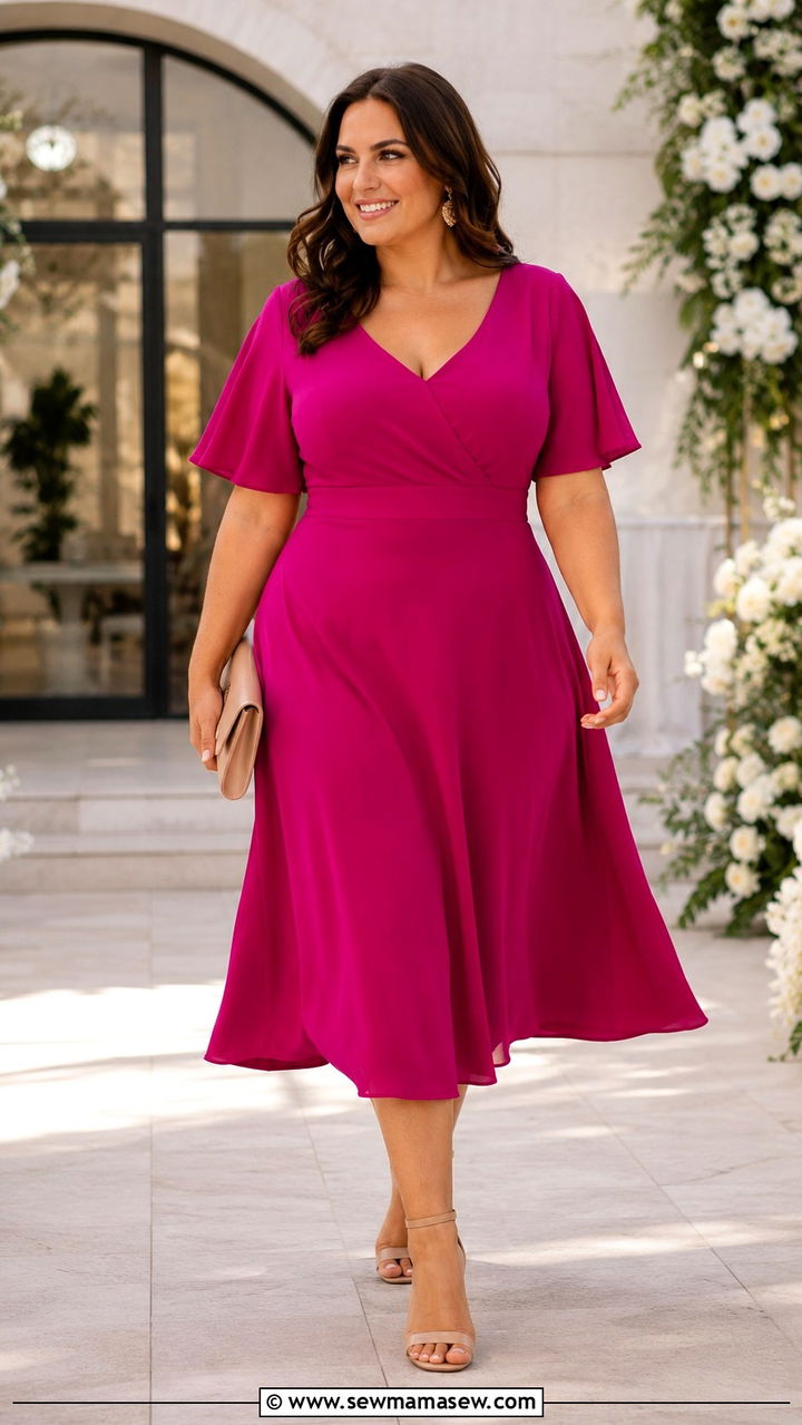 Bold Color Dress Wedding Guest Size 16 - 25 Wedding guest outfit ideas size 16