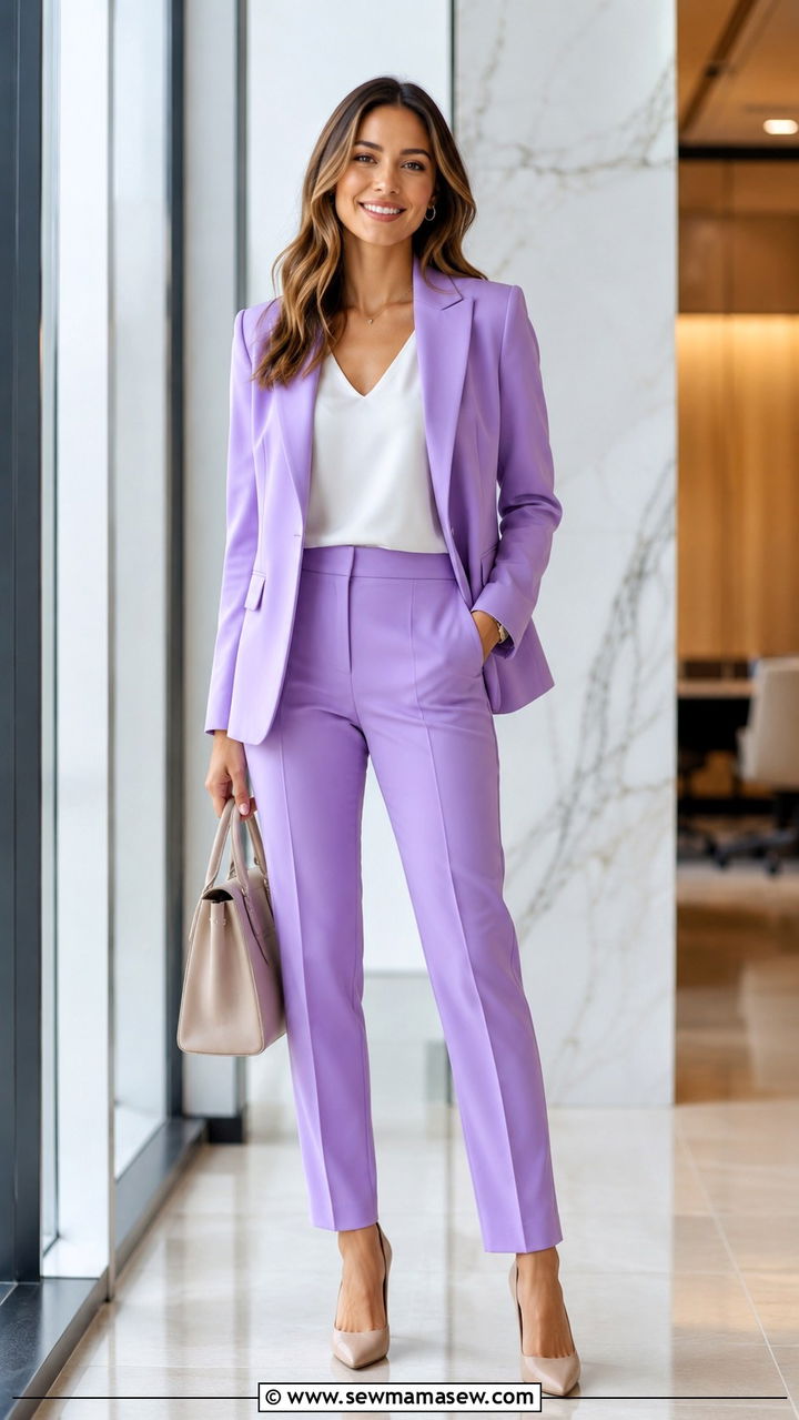 Bold Color Suit for Spring Office - 30 spring outfits for office women