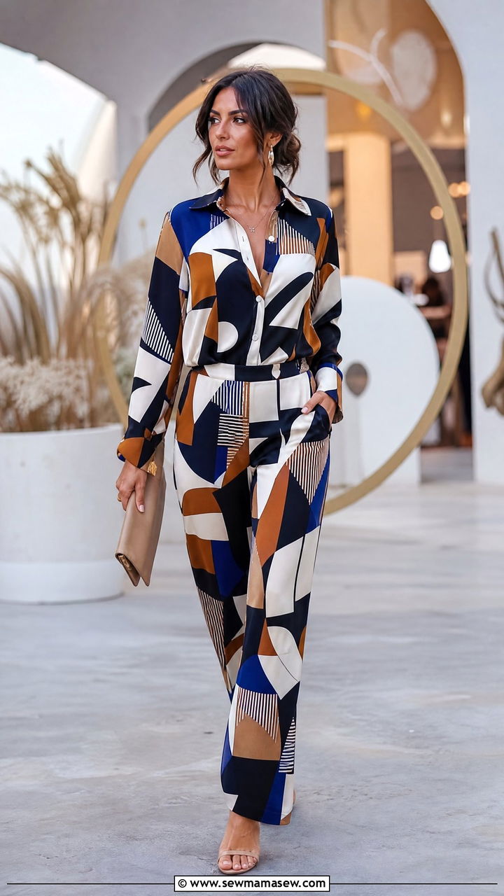 Bold Print Co Ord Set Party Statement - 30 Coord set outfit ideas for party