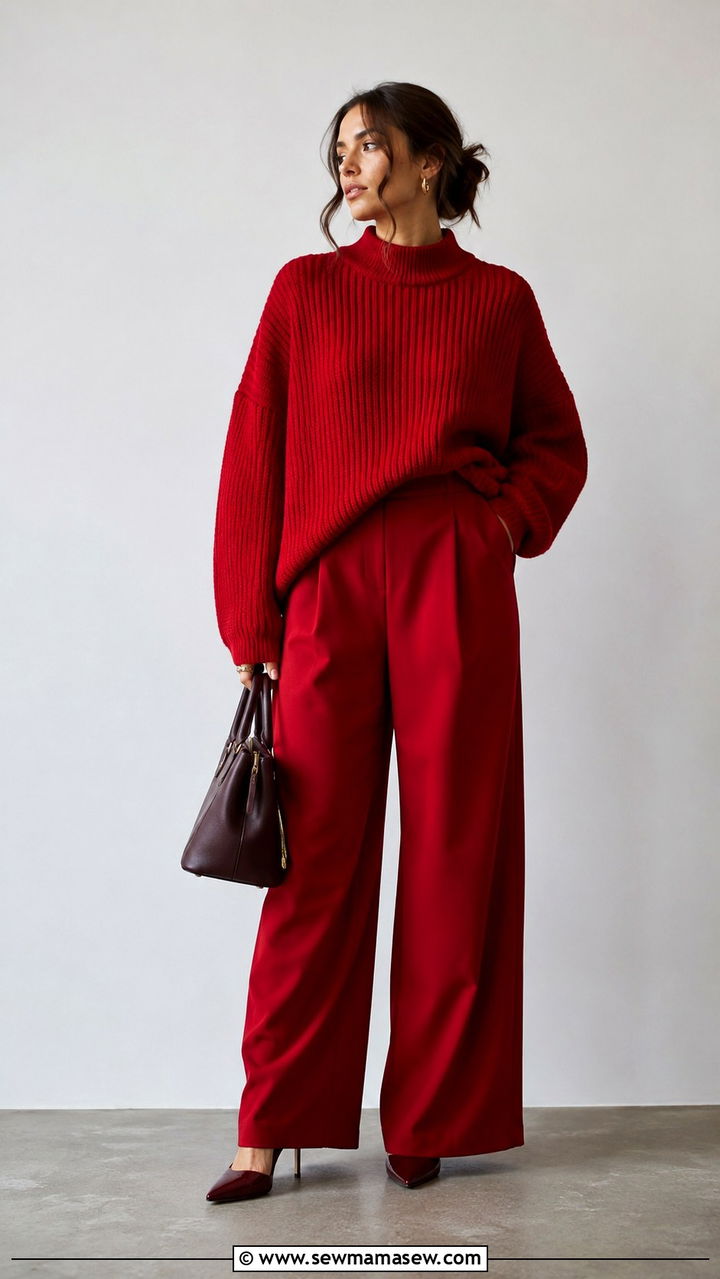 Bold Red Monochrome Outfit 2026 - 25 2026 outfits ideas