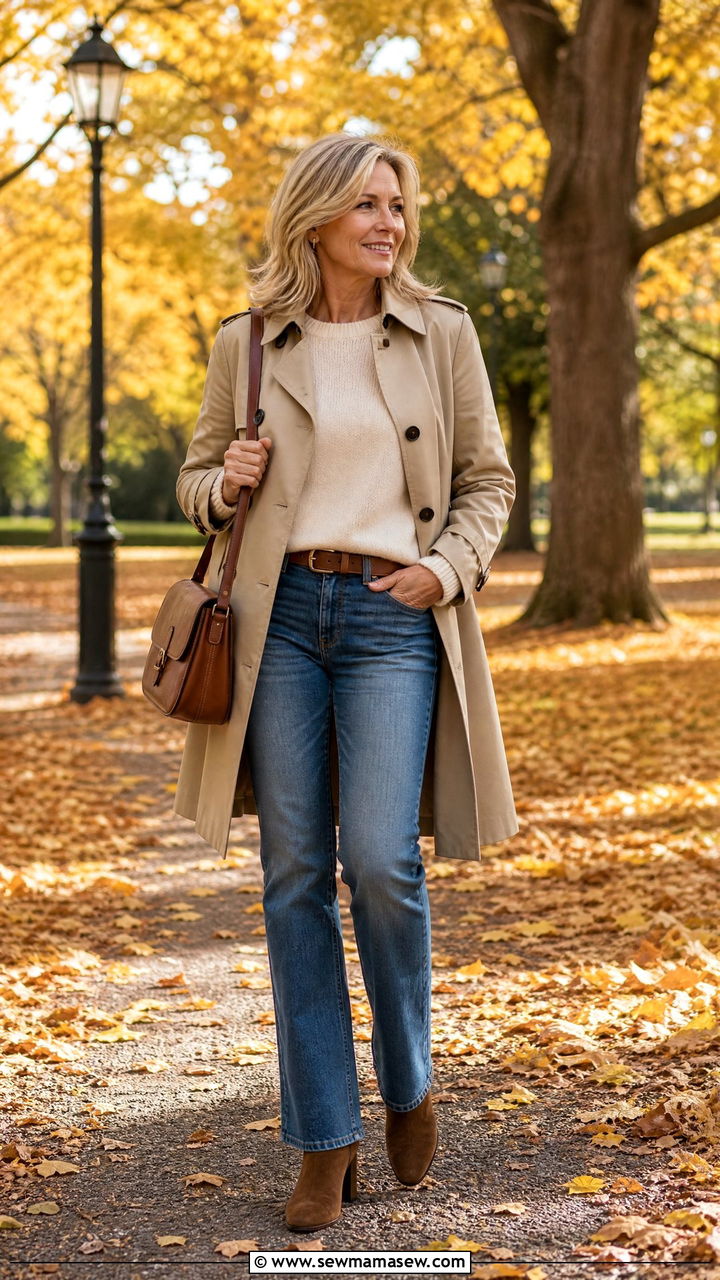 Bootcut Jeans and Heeled Ankle Boots Outfit - 35 Jeans and heels outfit ideas over 50
