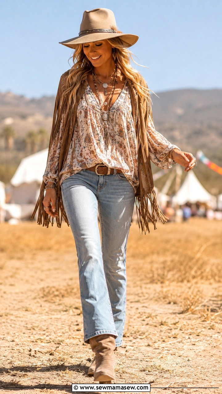 Bootcut jeans with slouchy suede boots - 25 Bootcut jeans outfit ideas with boots