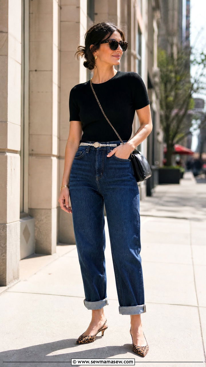 Boyfriend Jeans With Kitten Heels Outfit - 25 Boyfriend jeans outfit ideas with heels