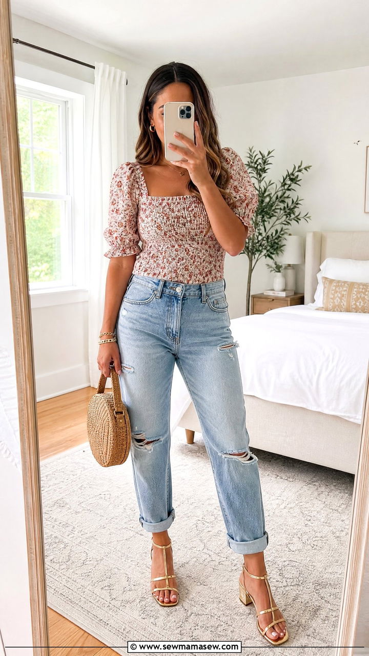 Boyfriend Jeans With Strappy Sandals Outfit - 25 Boyfriend jeans outfit ideas with heels