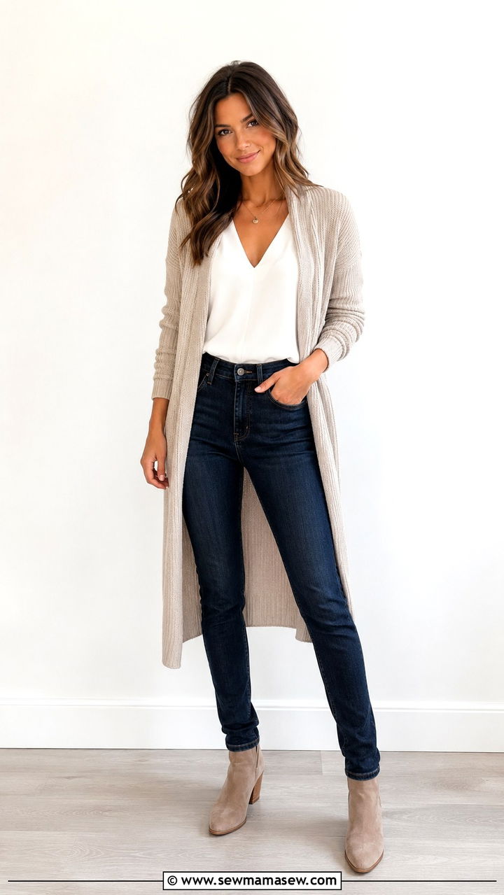 Boyfriend jeans and boxy tee outfit - 30 Petite outfit ideas mistakes
