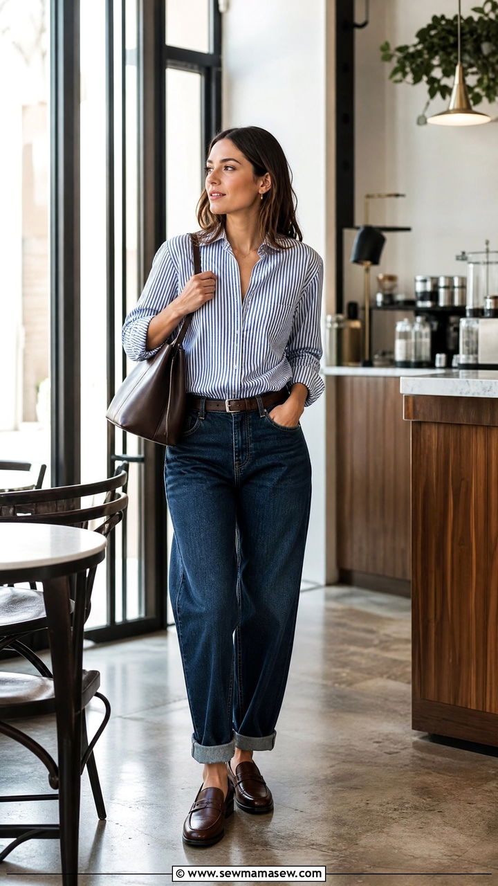 Boyfriend jeans with loafers outfit - 25 How to style boyfriend jeans