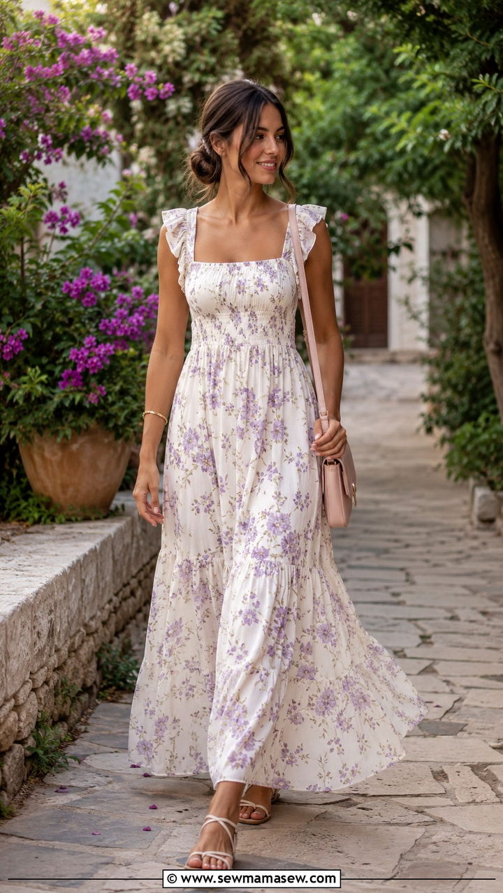 Breezy Floral Maxi Dress Outfit - 30 June outfit ideas 2026