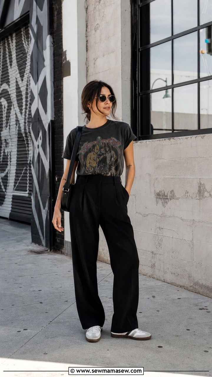Breezy Romper with Flat Sandals - 40 Los Angeles outfit ideas