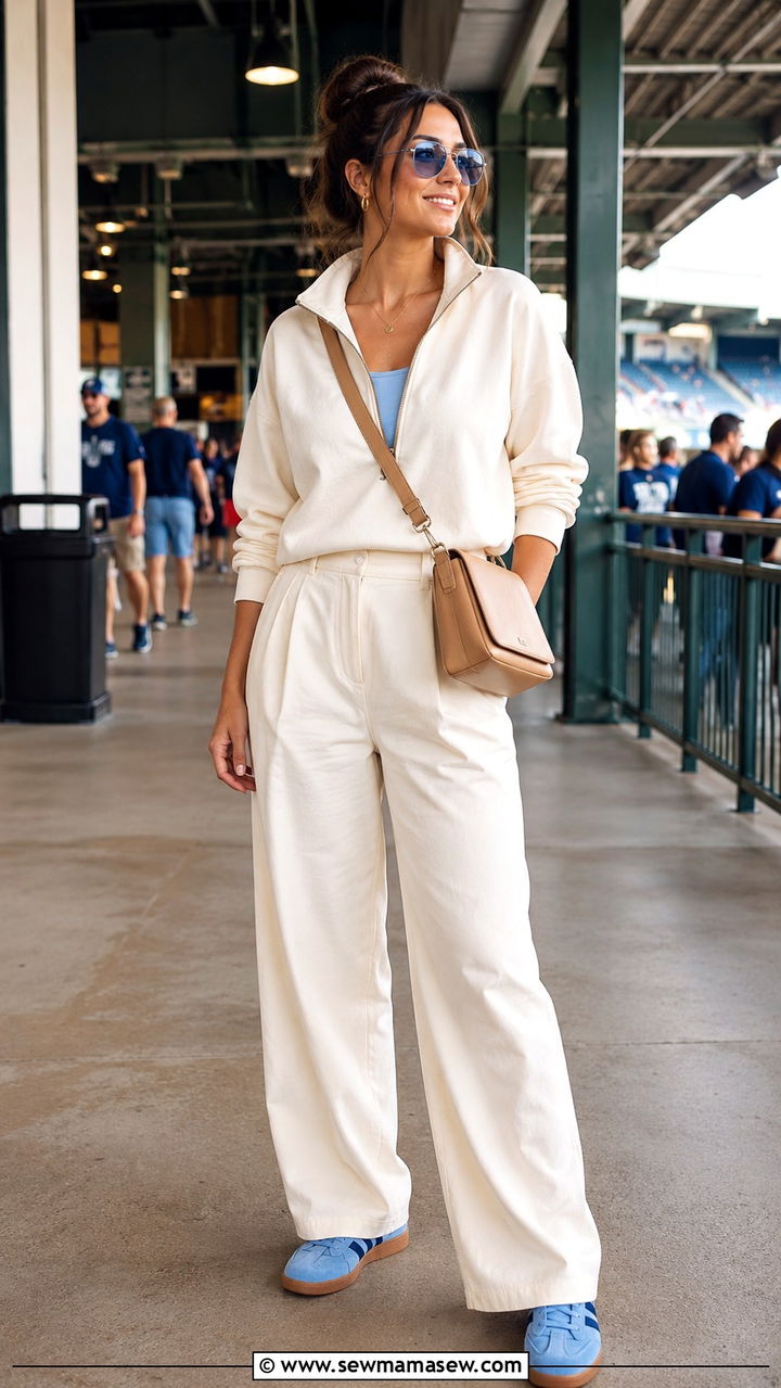 Brewers City Connect Blue And Cream Gameday Outfit - 20 Gameday outfit ideas Wisconsin