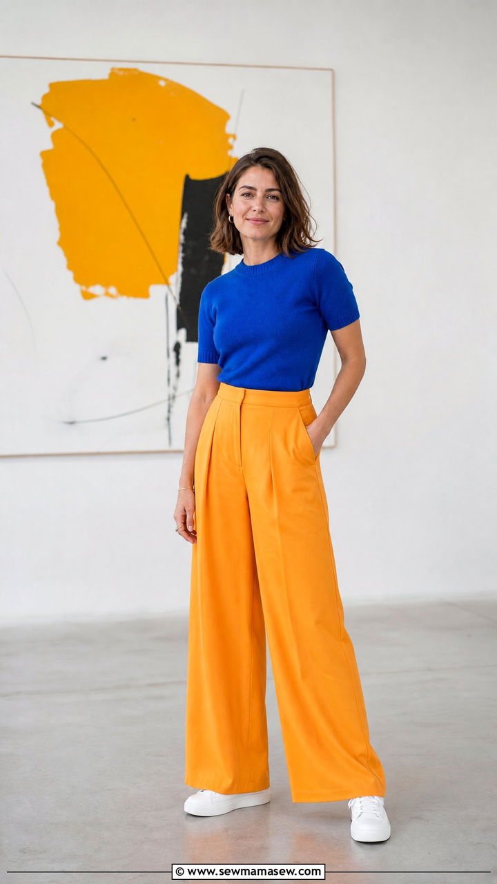 Bright Color Blocked Spring Outfit - 30 Confident spring outfit ideas