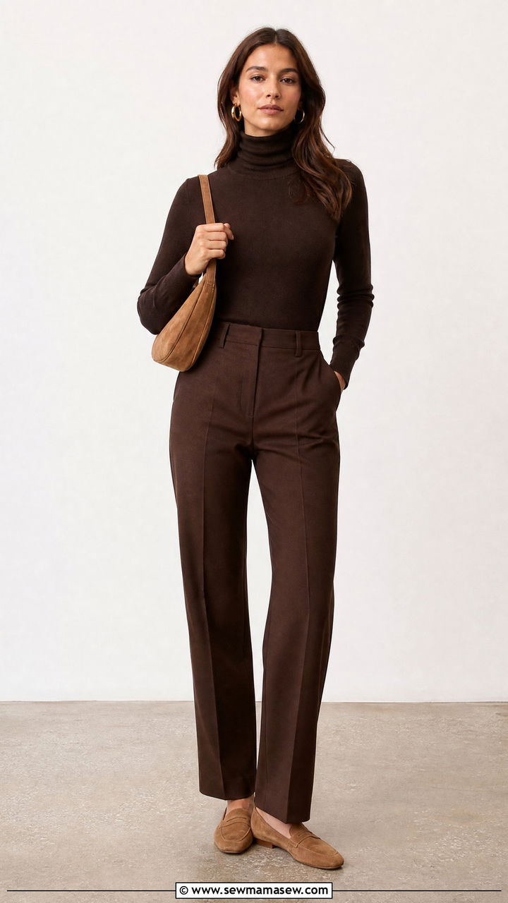 Brown Monochrome Ensemble - 25 March outfits for women