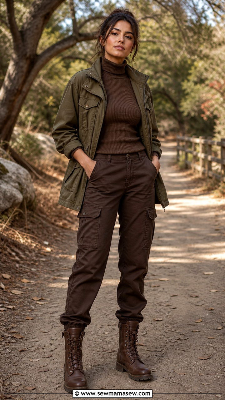 Brown and Olive Outfit - 40 Brown outfit ideas