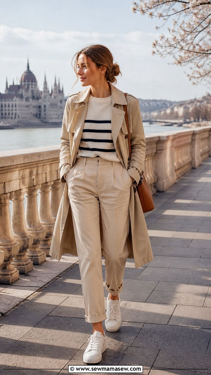 Budapest spring trench coat outfit - 40 What to wear in Budapest