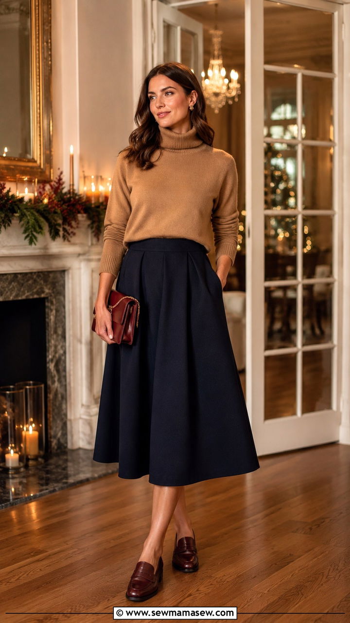 Burgundy penny loafers with navy and camel - 30 How to style penny loafers