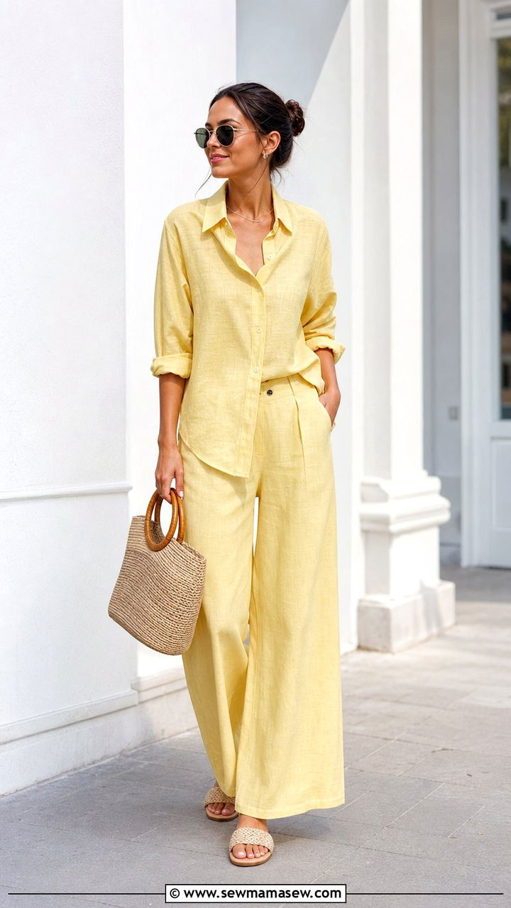 Butter Yellow Matching Set Outfit Spring - 25 spring summer 2026 outfits aesthetic