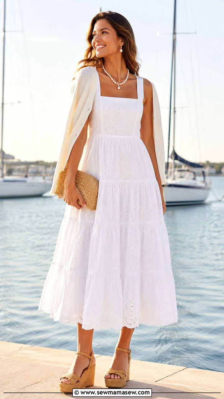 Butter Yellow Tube Top With White Linen Pants Outfit - 20 Coastal granddaughter outfit ideas summer