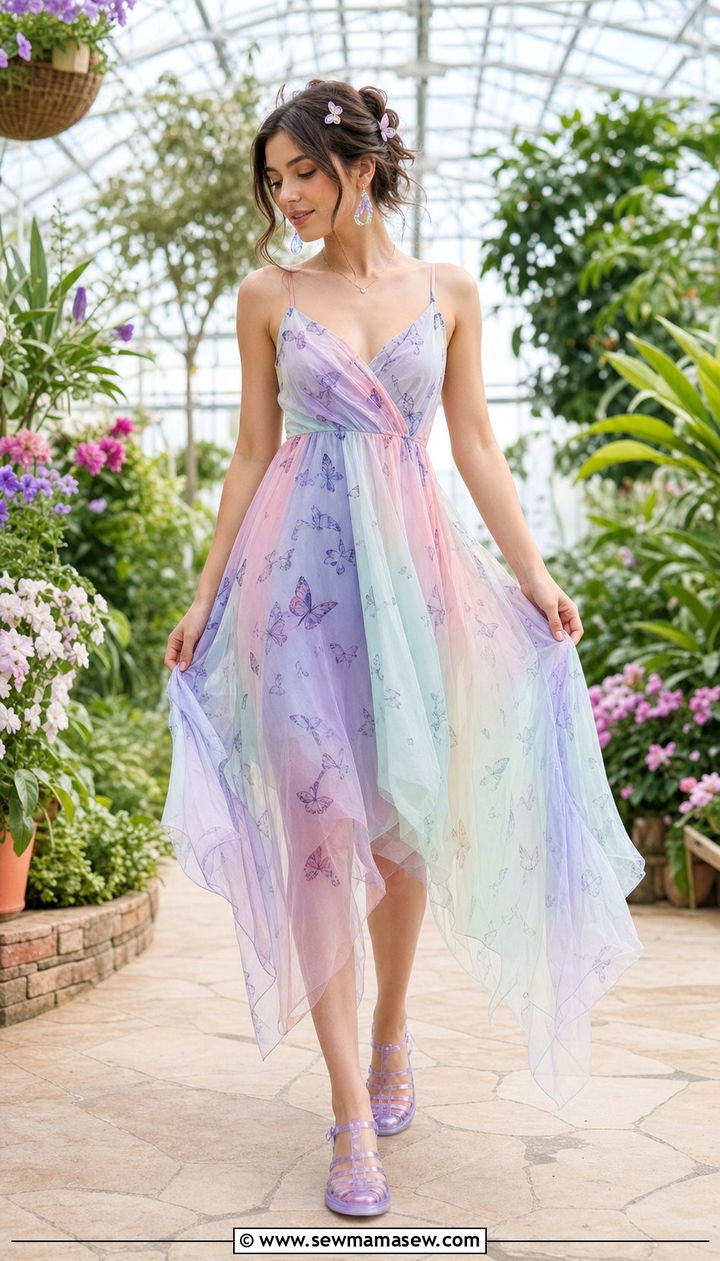 Butterfly Fairycore Dress Summer Outfit - 25 summer fairycore outfits