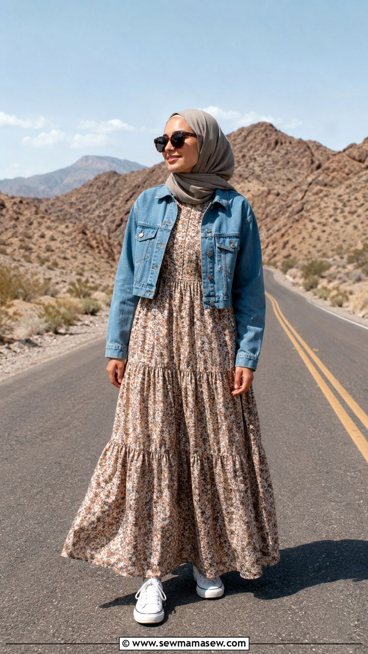 Button Down Linen Shirt With Culottes - 25 Modest outfit ideas for desert trip