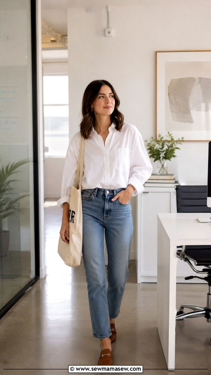 Button Down Shirt and Jeans Outfit - 30 Developer outfit ideas