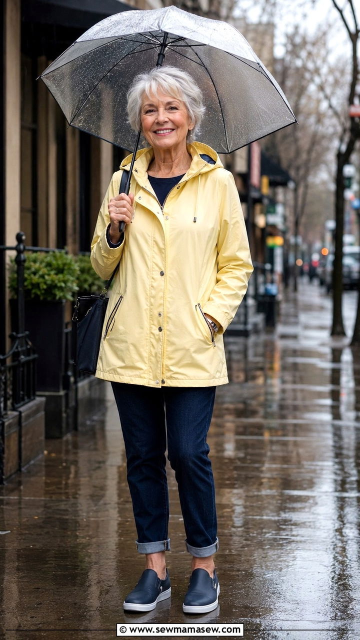 Button Down Shirt with Light Pants and Flats Outfit - 30 Spring outfits for women over 70