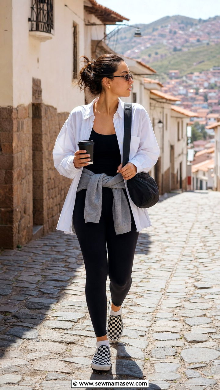 Button down shirt outfit Cusco casual - 25 Cusco outfit ideas